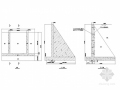 扶壁式挡土墙施工图（含配筋）