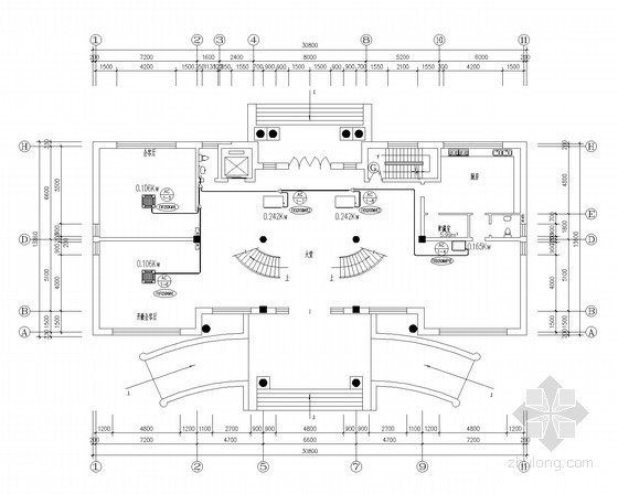 联体住宅别墅vrv多联中央空调系统设计施工图