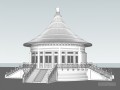 古殿建筑SketchUp模型下载