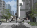 社区改造下沉广场景观方案设计文本（SU模型）