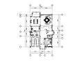 美式古典别墅设计CAD施工图(含实景图)