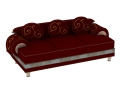 红色欧式沙发3D模型下载