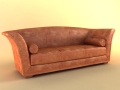 大气皮沙发3D模型下载