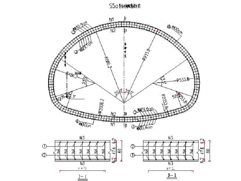 s5a级围岩二次衬砌标准设计图