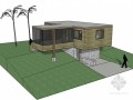 坡地住宅建筑SketchUp模型下载