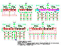 （3x30+4x30+3x30）m后张法预应力T梁桥施工图设计108张（双悬臂简支梁，计算表格）