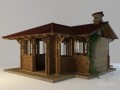 小木屋3d模型下载