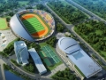 [山东]型钢混凝土柱框架结构大型体育馆初步结构设计（2016出图）