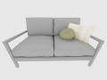 简洁双人沙发3D模型下载