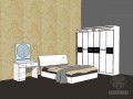 卧室组合家具sketchup模型下载