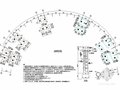 钢筋砼框架结构弧形大门结构施工图