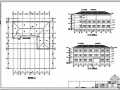 常州某四坡屋面框架结厂房建筑结构设计图(含PKPM计算模型)