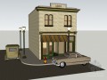 商店建筑SketchUp模型下载