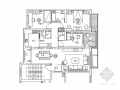 [沈阳]温馨式现代简约3室2厅室内设计CAD施工图