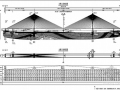 [湖北]双索面233m高索塔斜拉桥桥塔及下部构造施工图165张（大直径群桩基础）