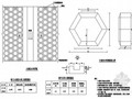 路桥交通防护工程六角空心砖护坡布置节点详图设计