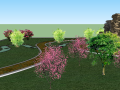 小休闲庭院景观设计模型下载