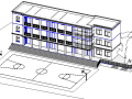 BIM模型-revit模型-三层小建筑模型