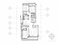 [浙江]长条形户型三居室样板房设计施工图
