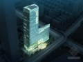 [广东]玻璃幕墙42层超高层办公楼建筑设计方案文本(  含CAD、多媒体文件)