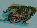 环岛公园SketchUp模型下载