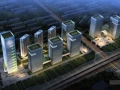 [南京]现代化盘曲游动造型多功能城市综合体建筑设计方案文本