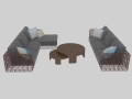 柔软舒适沙发3D模型下载