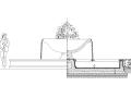 圆形花钵喷泉水景设计详图——知名景观公司景观 