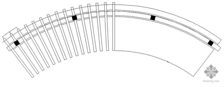 弧形花架施工详图