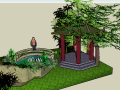 小庭院景观设计模型下载