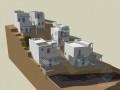 坡地住宅楼SketchUp模型下载