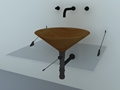 简单洗手盆3D模型下载