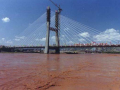 黄河大桥大型独塔双面扇形斜拉桥桩基的施工方案