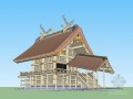 日本古殿建筑sketchup模型下载