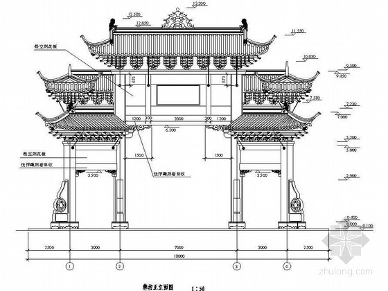 共个牌楼样式59张cad图纸,欢迎下载