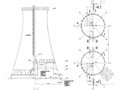 500平方自然通风冷却塔安装详图(精致)