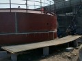银川石嘴山英立特西部热电工业废水改造项目部分照片高盐水箱焊接
