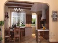 实木装饰厨房3D模型下载