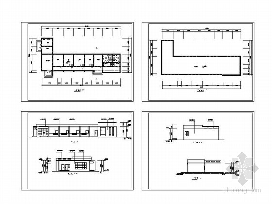 某单层办公综合楼建筑方案图-办公建筑-筑龙建筑设计论坛