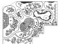 东山头村公园环境绿化施工图设计（CAD）