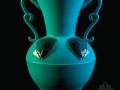 蓝色室内装饰品花瓶3DMAX模型