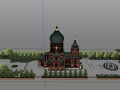 哈尔滨圣索菲亚大教堂建筑设计模型