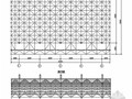 网架结构中学运动场看台结构施工图（原创 单面支撑悬挑网架）