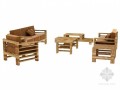 木质沙发3D模型下载