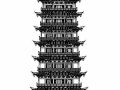 [杭州]某七层仿古佛塔建筑施工图
