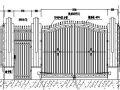 某保密单位的铁栅栏围墙成套图纸设计（PDF）
