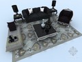 欧式沙发组合3D模型下载