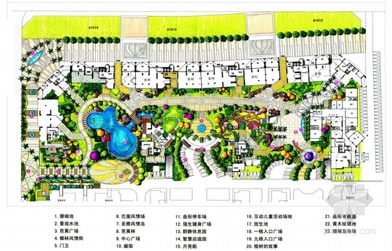 各类绿地类型景观规划设计总平面图图集