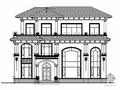 [鄂州红莲湖]某三层地知名地产风格别墅建筑施工图