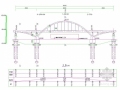 [湖北]后张法拱梁固结体系30+80+30m中承式系杆拱桥设计图纸112张